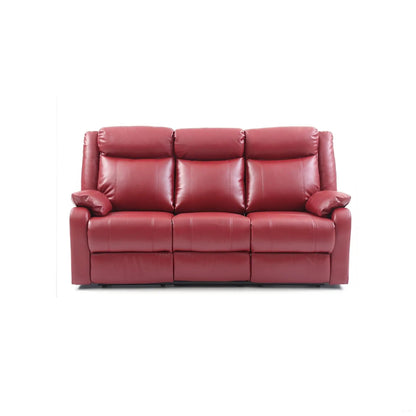 Contemporary three-seater red leather reclining sofa by Unique Piece Furniture on Tampa Home & Garden Store