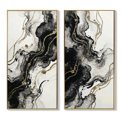 Large Abstract Wall Art Minimalist Canvas Set