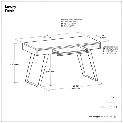 Handcrafted acacia desk and drawer storage by HouseOfZazla, writing desk blueprint on Tampa Home & Garden Store