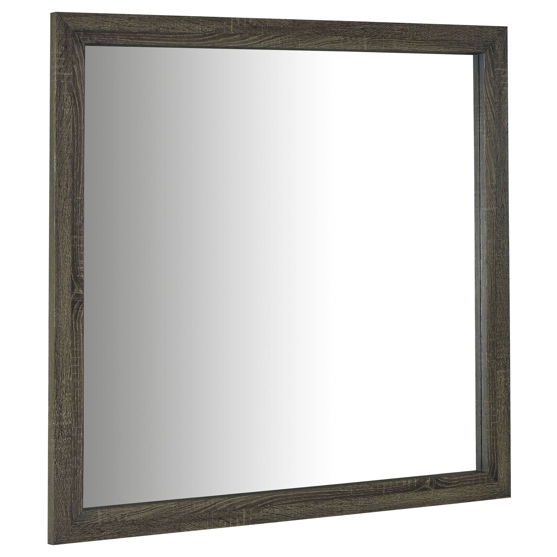 Oak-framed wall mirror by HouseOfZazla Funston 4 Piece Queen Bedroom Set on Tampa Home & Garden Store