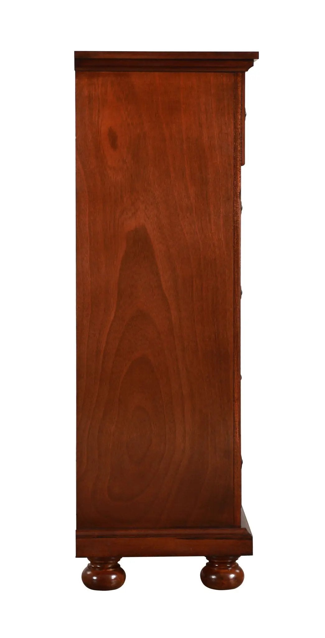 Meade Chest accent cabinet in rich mahogany finish with bun feet by Unique Piece Furniture on Tampa Home & Garden Store