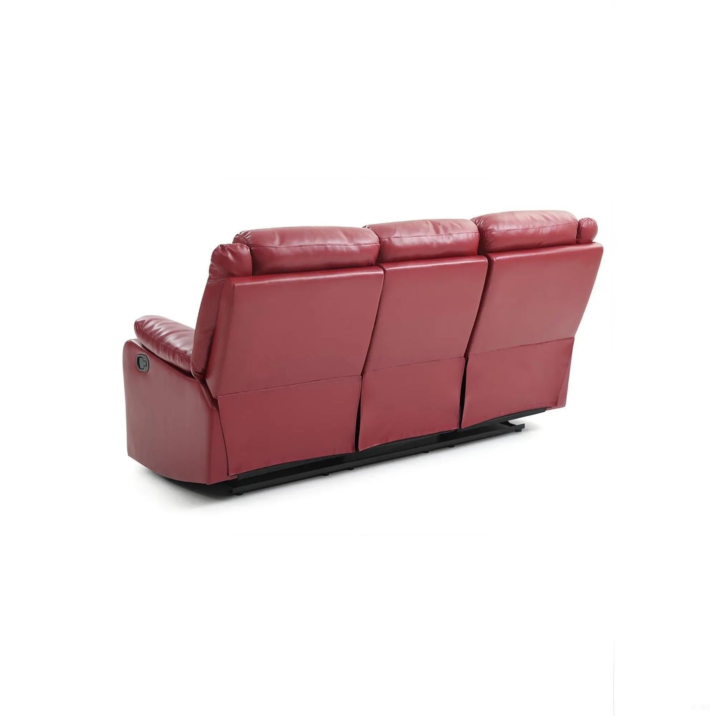 Contemporary three-seater reclining sofa in red leather by Unique Piece Furniture on Tampa Home & Garden Store