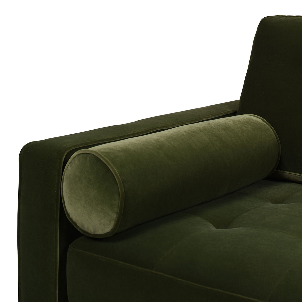Mid Century Modern Olive Sofa for Stylish Living
