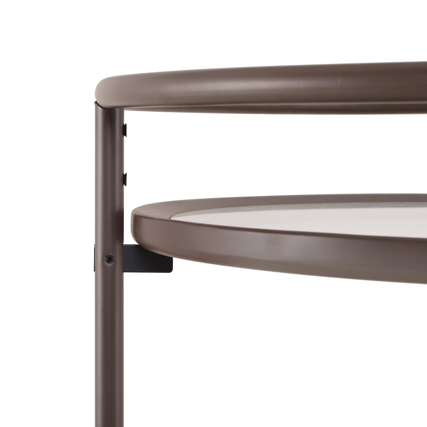 Modern Coffee Round Kitchen Cart For Serving