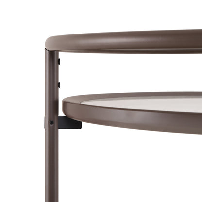 Modern Coffee Round Kitchen Cart For Serving