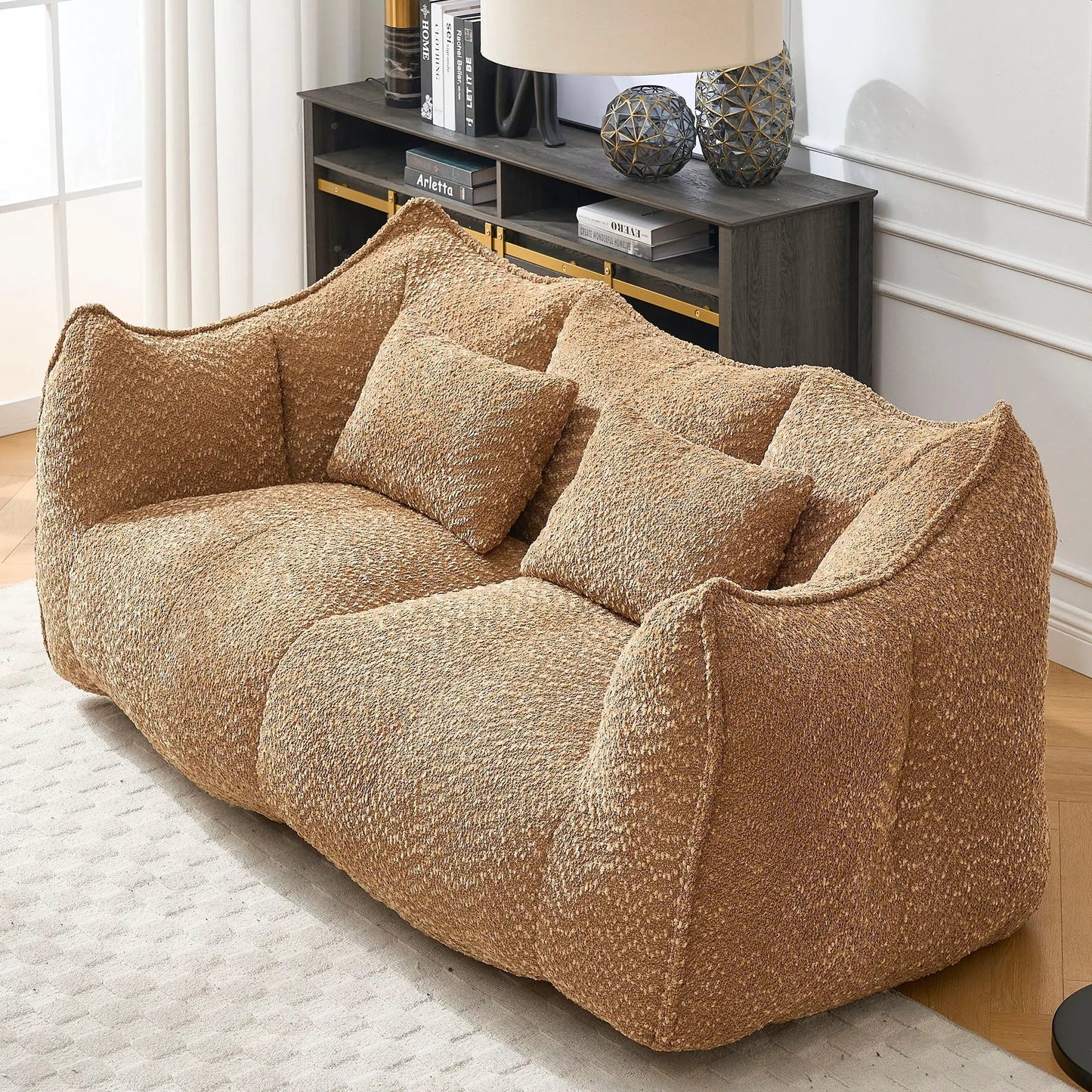 Comfortable Dual Beanbag Chair and Foam Core