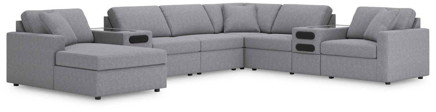 Modmax Sectional in Granite Performance Fabric