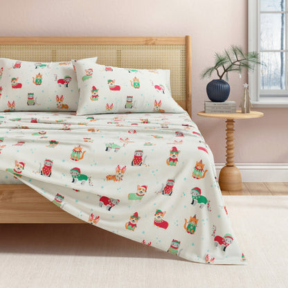 Soft and Plush Turkish Cotton Christmas Sheets
