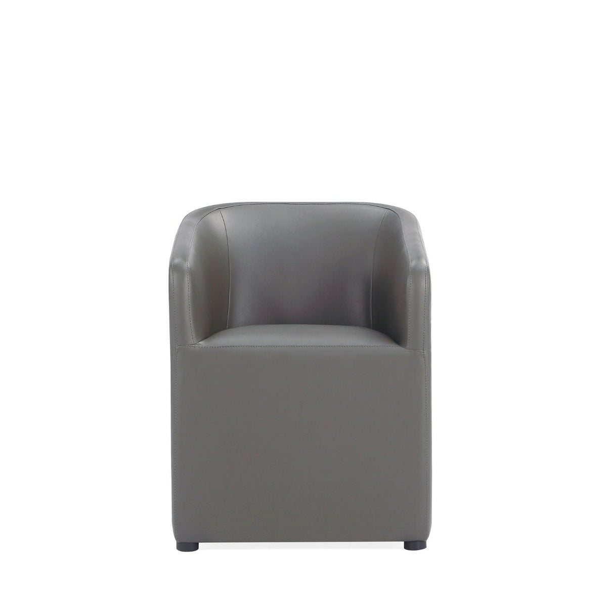 Anna and Modern Round Vegan Dining Armchair