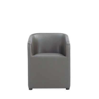 Anna and Modern Round Vegan Dining Armchair