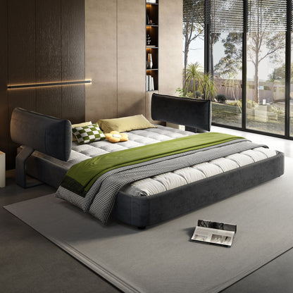 Cloud Bed Frame and Adjustable Padded Headboard