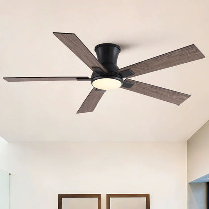 Low Profile Flush Mount Led Ceiling Fan Light