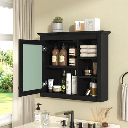 Modern Wall-Mounted Medicine Cabinet with Mirror