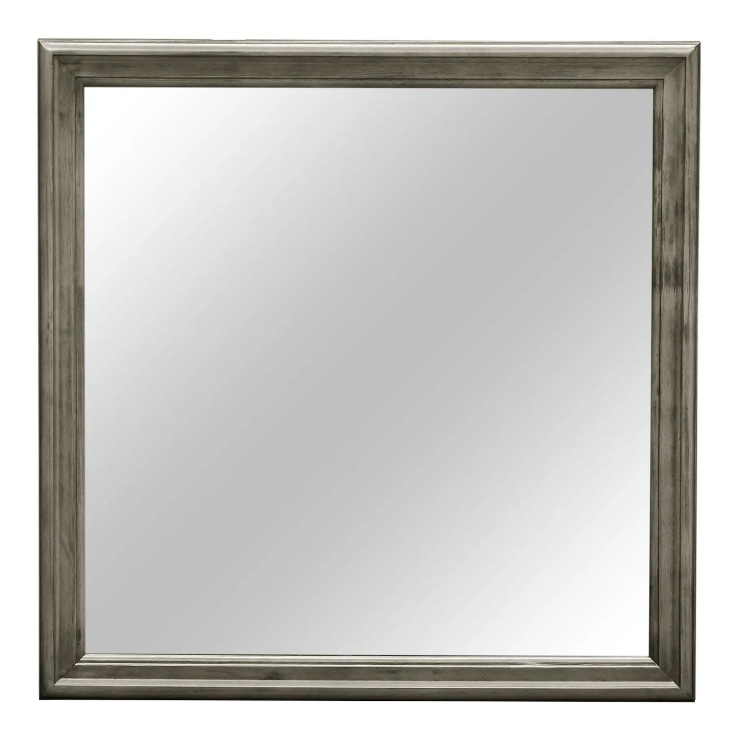 Traditional wall mirror with a distressed metallic frame by Unique Piece Furniture on Tampa Home & Garden Store