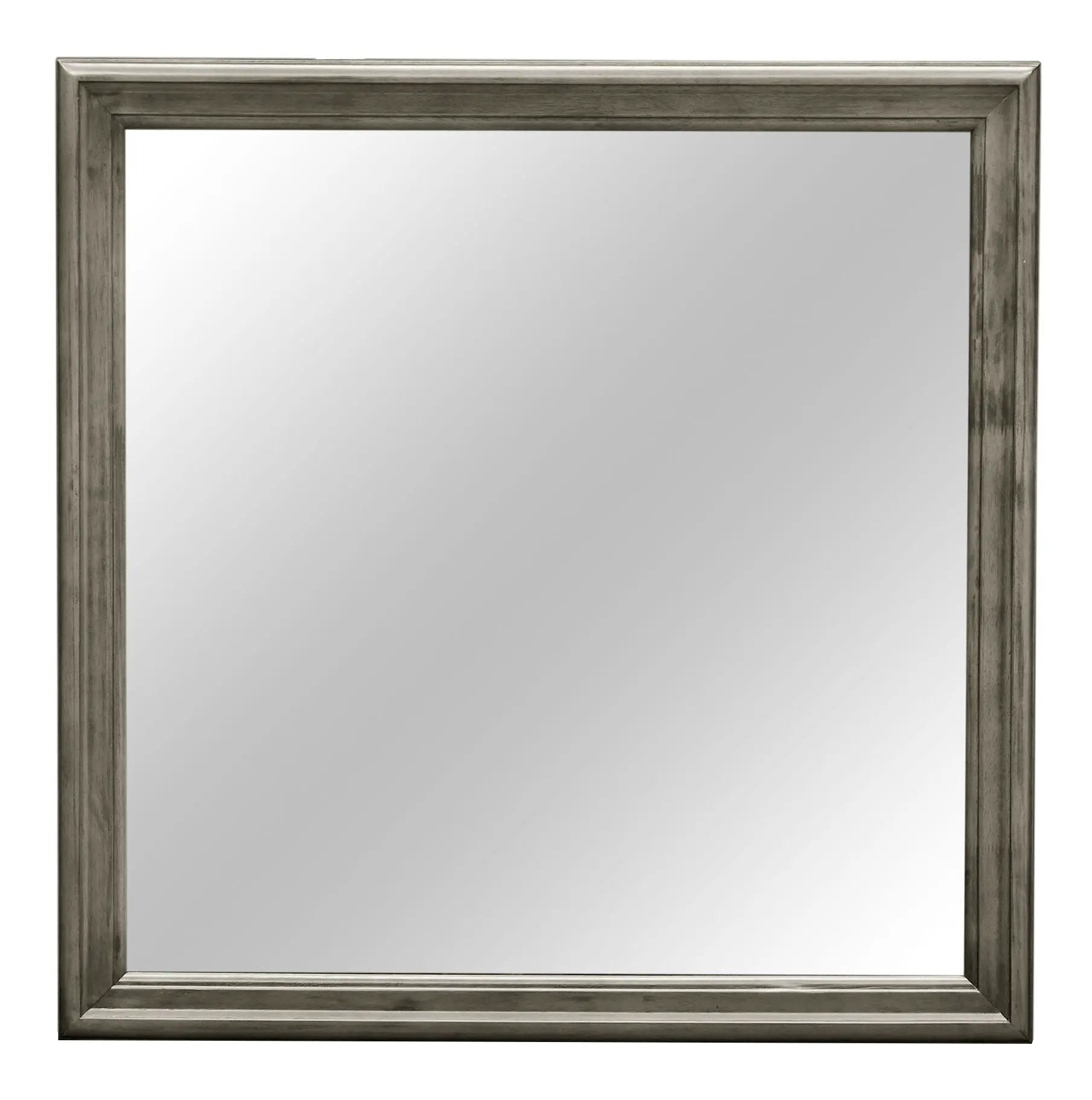 Traditional wall mirror with a distressed metallic frame by Unique Piece Furniture on Tampa Home & Garden Store