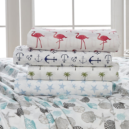 Lightweight Coastal Printed Sheet Set and Covers