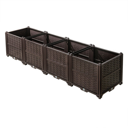 Indoor Outdoor Rectangular Planter Box and Kit