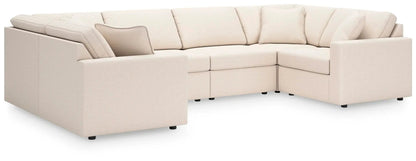 Modmax Oyster sectional sofa in beige linen, L-shaped by Unique Piece Furniture on Tampa Home & Garden Store