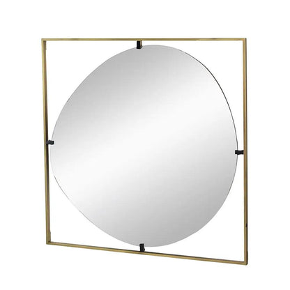 Poppy Mirror With Metal Frame Design Bathroom