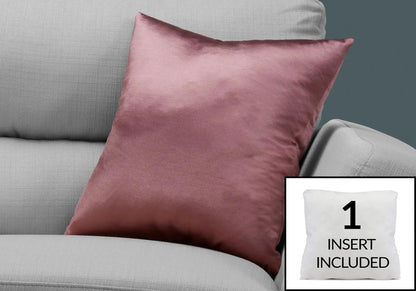 Square decorative throw pillow with insert included in dusty rose by Unique Piece Furniture on Tampa Home & Garden Store