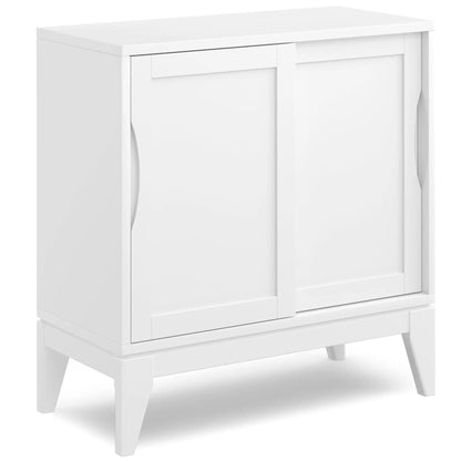 Harper Solid Rubberwood Storage Cabinet Modern