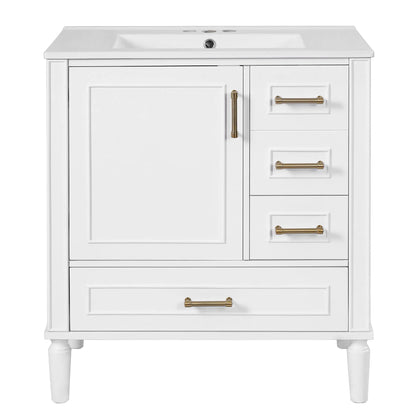 Traditional Bathroom Vanity With Soft Close Doors