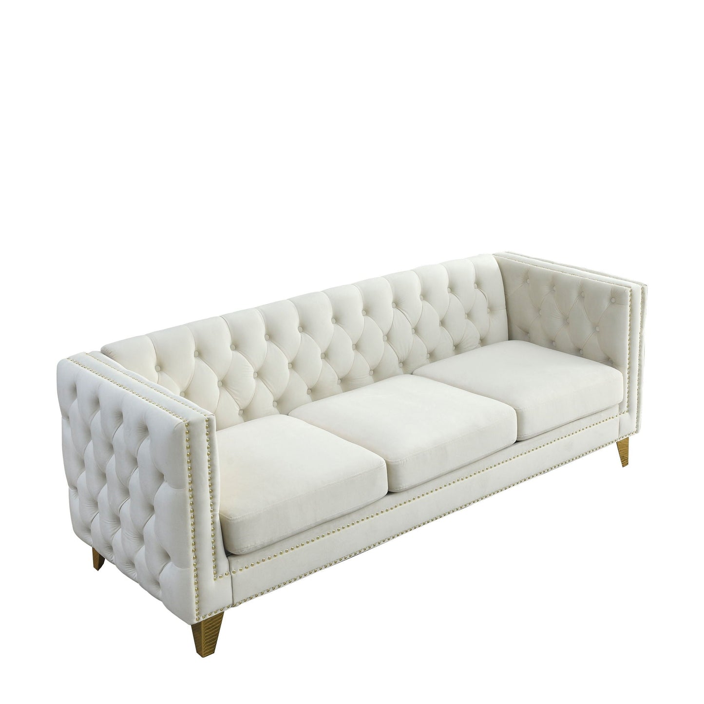 Upholstered Chesterfield Sofa for Living Room
