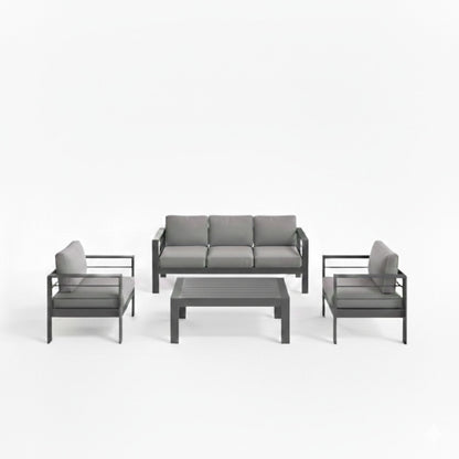 All Weather Iron Patio Set and Thick Cushions