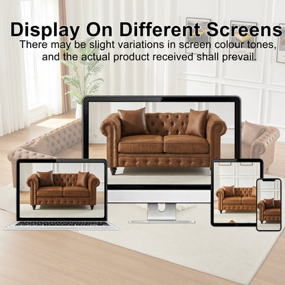 Contemporary Chesterfield Sofa and Tech Fabric