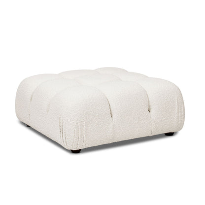 Bubble modular cocktail ottoman in cream boucle with high-density foam by HouseOfZazla on Tampa Home & Garden Store