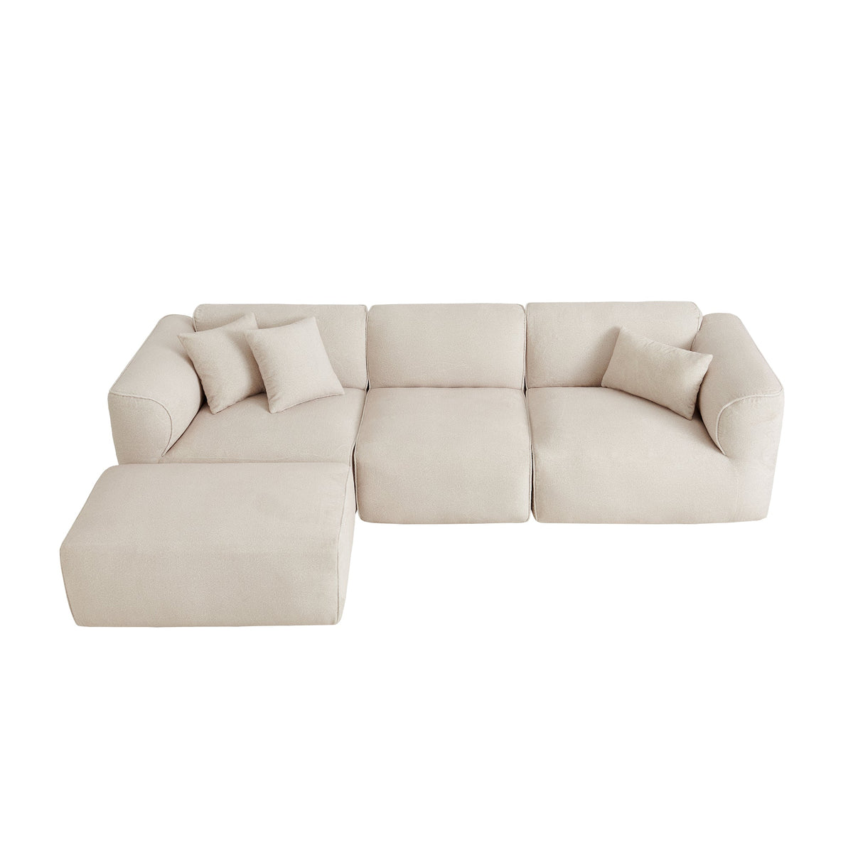 Luxury Double Needle Cut Velvet Sofa For Living