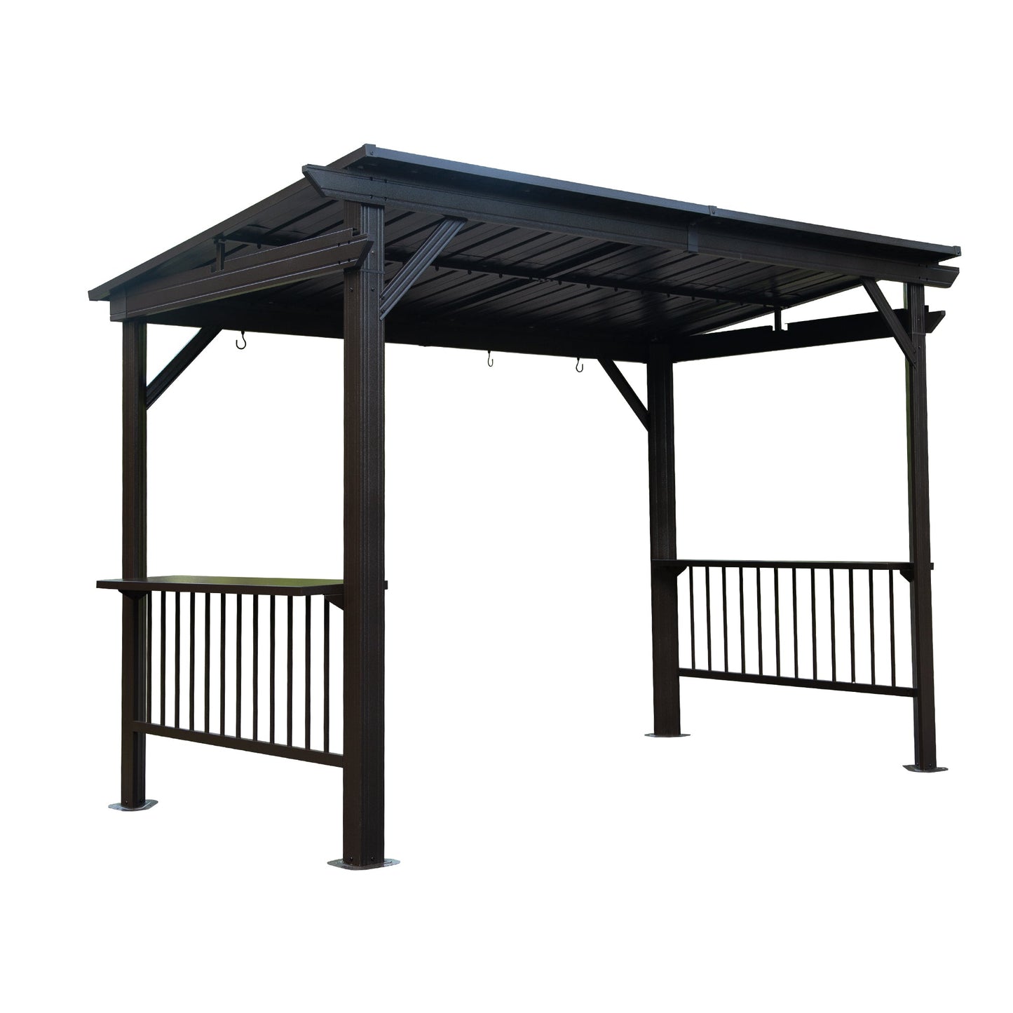 Durable 6.5x12FT Hardtop And Patio Grill Gazebo