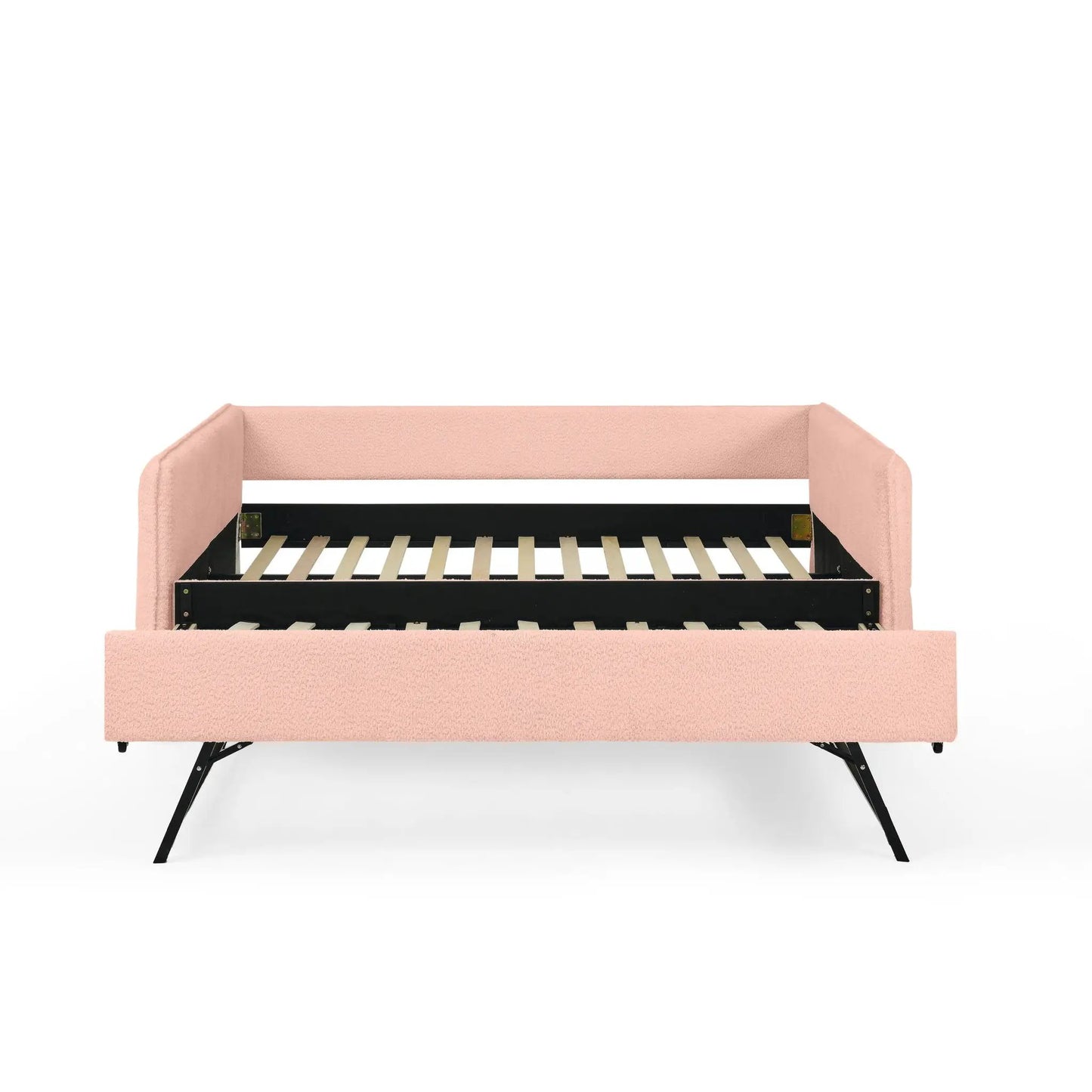Upholstered Daybed With Pop Up Trundle For Guests