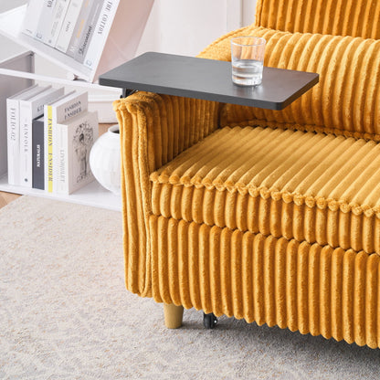 Pull Out Sofa With Movable Table and Usb Ports