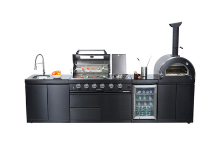 the Black Double Stainless Steel Gas Grill
