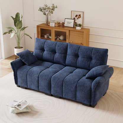 Premium Two Seater Sofa and Chenille Fabric Detail