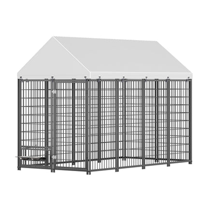 Large Outdoor Dog Kennel for Backyard and Patio