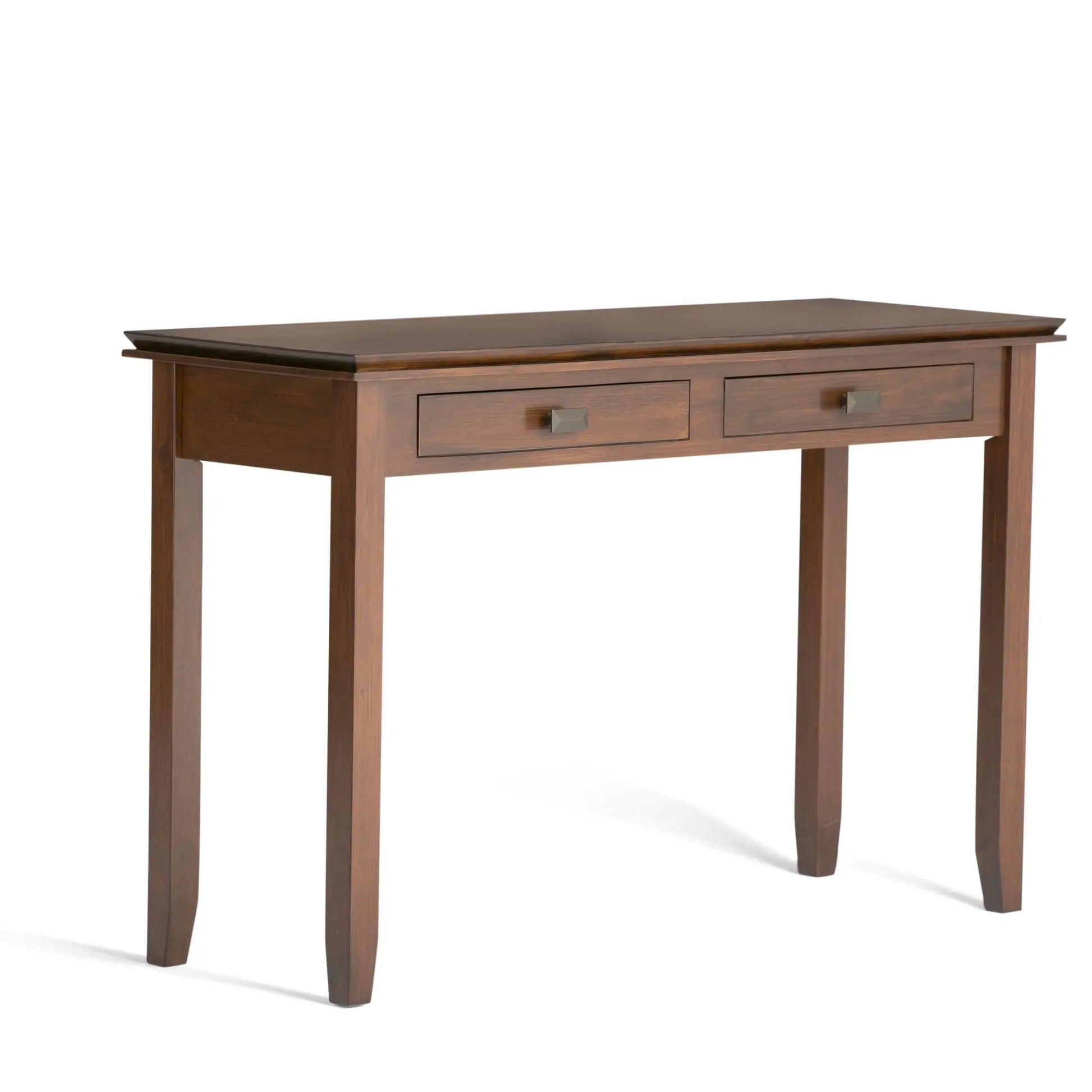 Artisan Handcrafted Console Sofa Table, dark walnut wood, 2 drawers, Unique Piece Furniture on Tampa Home & Garden Store