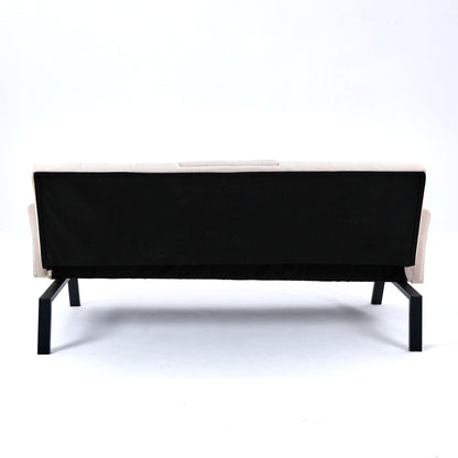 Compact Foldable Sofa Bed and Cup Holder