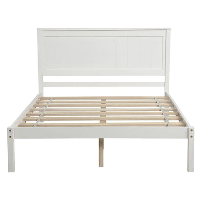 Platform Bed Frame With Headboard in Espresso