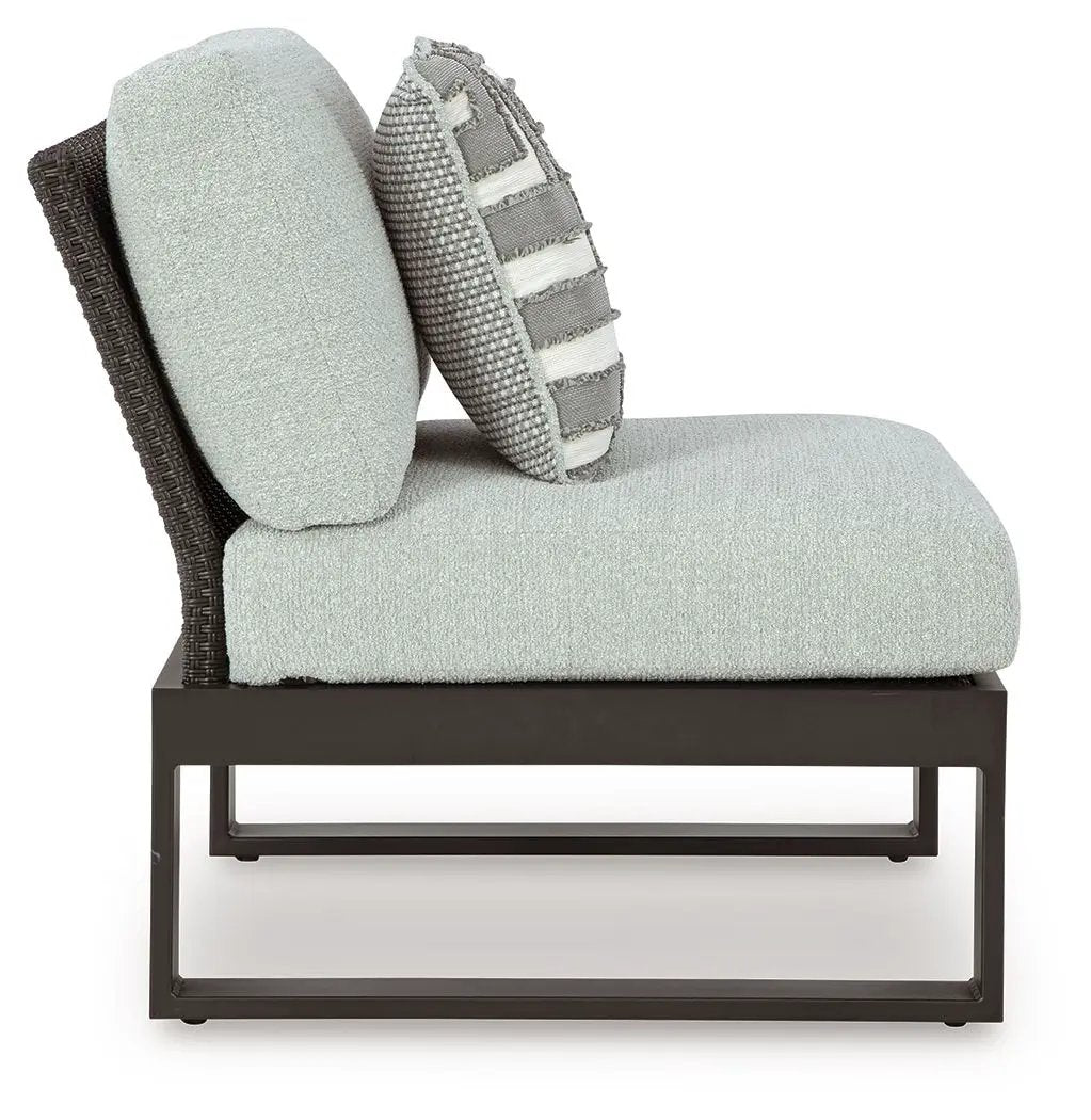 Beachloft Outdoor Aluminum Sectional with Wicker