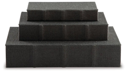 Jolina Linen Box Set of 3 Keepsake Boxes
