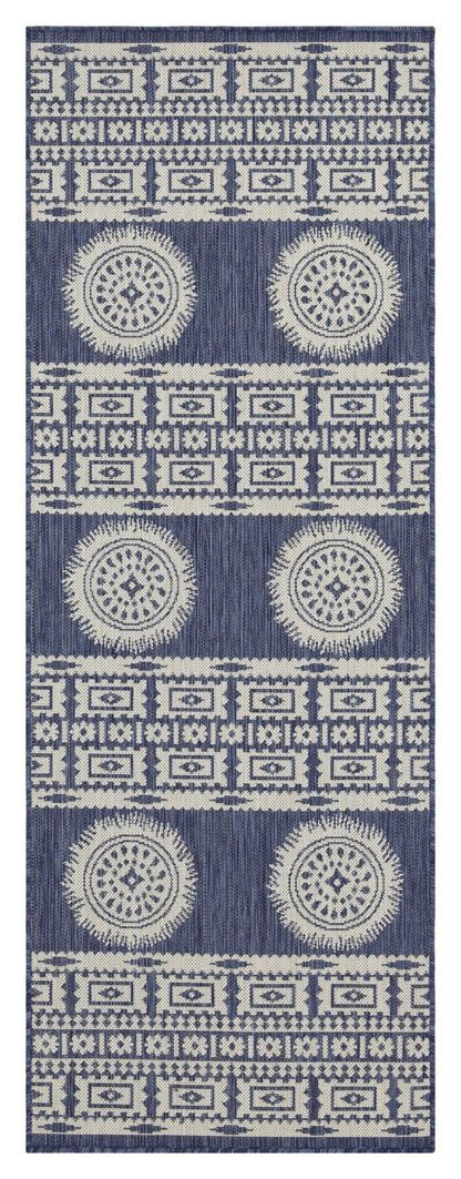 Sunshine Indoor and Outdoor Area Rug in Blue