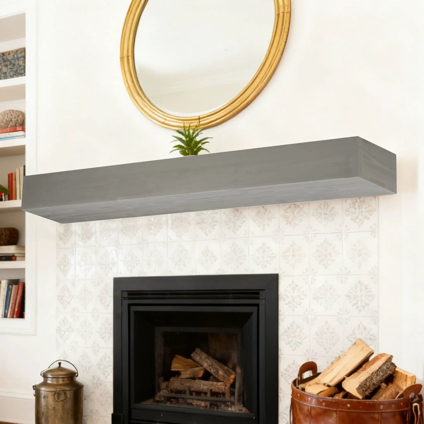 Floating Fireplace Mantel Shelf for Home Decor