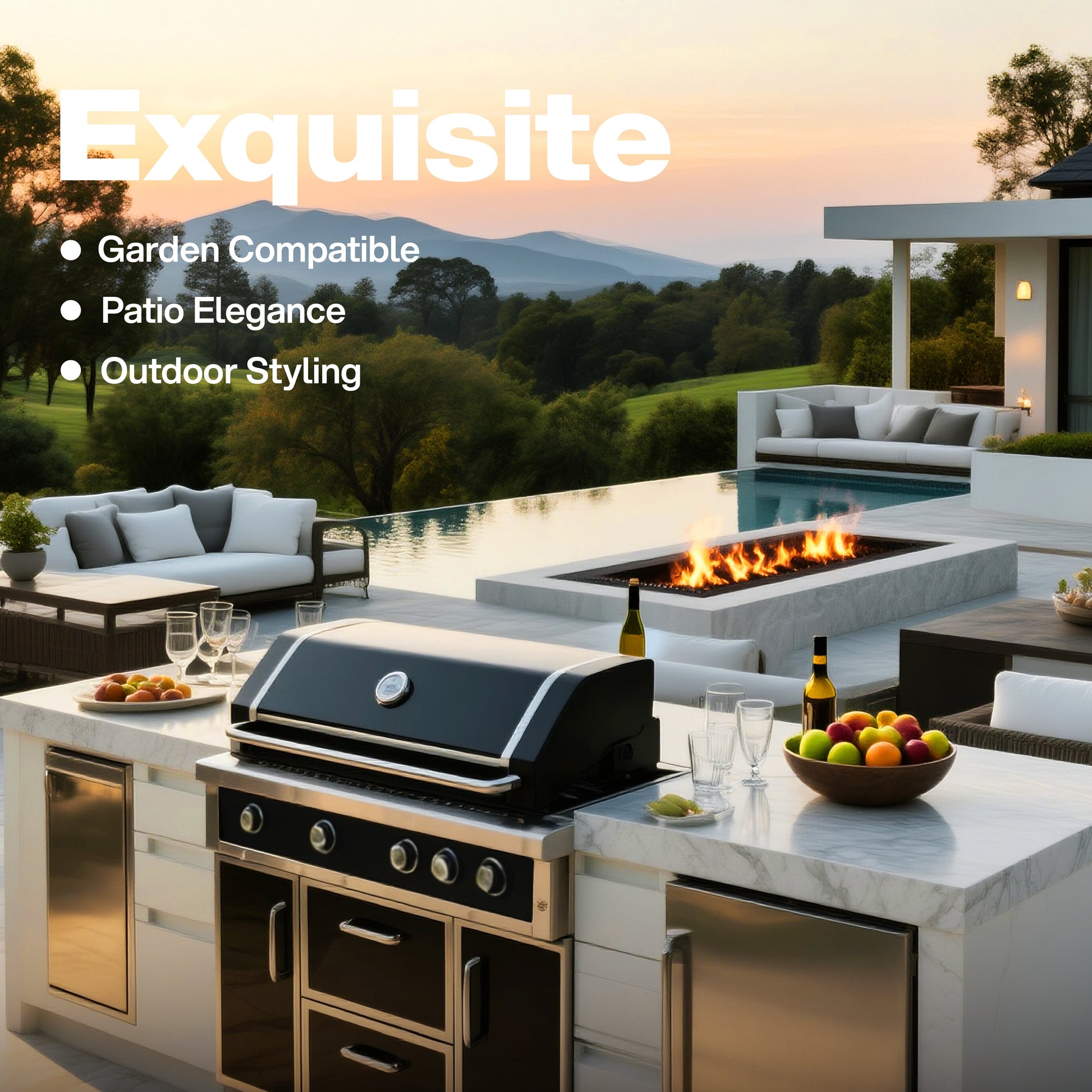 49'' stainless steel grill with infrared back burner by HouseOfZazla in outdoor kitchen on Tampa Home & Garden Store