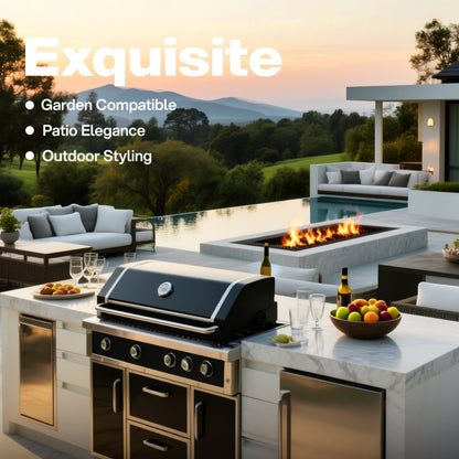 49'' stainless steel grill with infrared back burner by HouseOfZazla in outdoor kitchen on Tampa Home & Garden Store