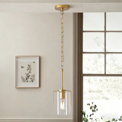 Adjustable Pendant Lighting with Wood Grain