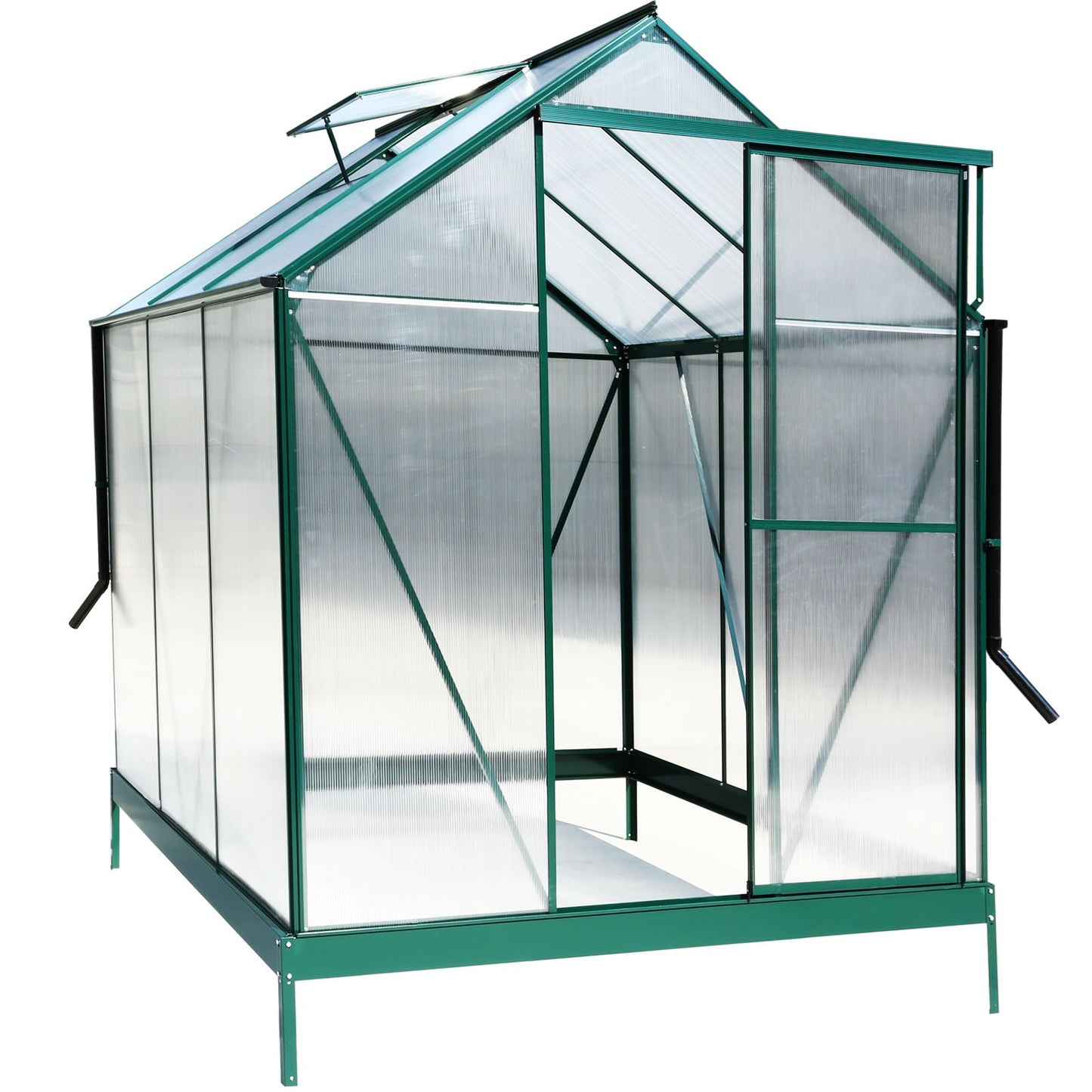 Heavy Duty Polycarbonate Greenhouse Kit and Door