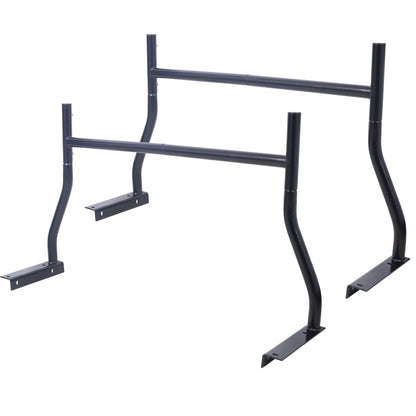 Universal pick-up truck rack, black metal, 2-bar adjustable cargo ladder kit for trucks on Tampa Home & Garden Store