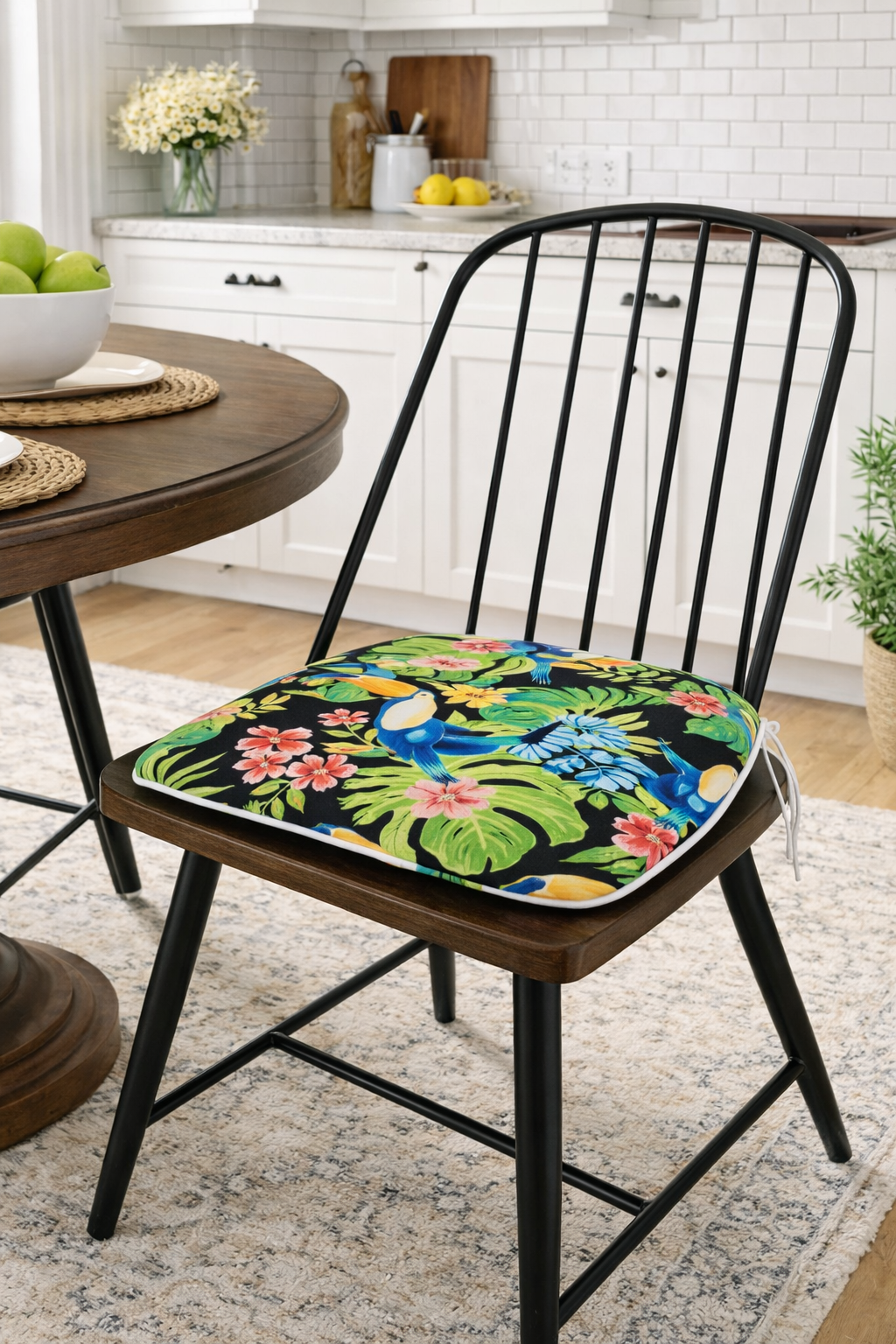 Set of Four Water Repellent Patio Chair Cushions